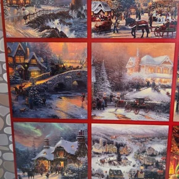 Thomas kinkade 12 days of Christmas puzzle - Picture 2 of 4